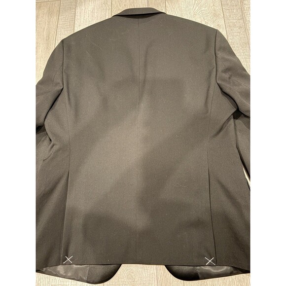 Kenneth Cole Reaction Tuxedo 40S Jacket 33x25 Pants Black Techni-Cole Slim Fit - Picture 11 of 14